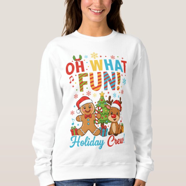 Holiday Crew Christmas Sweatshirt (Front)