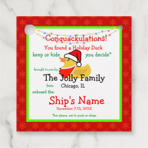 Holiday Cruise Duck Tag