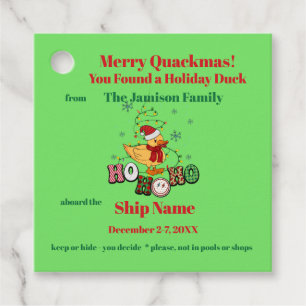 Holiday Cruise Duck Tag