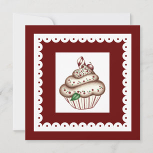 Holiday Cupcake Invitation
