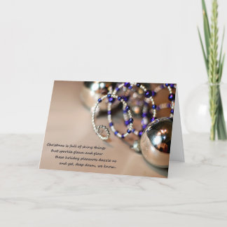 Holiday Curlicue Sparkle Card