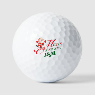 Holiday Custom Gift for husband Merry Christmas Golf Balls