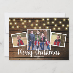 Holiday Customised Photo Card Western Lights