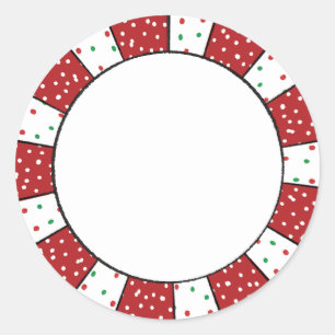 Holiday Cute Italian Cookies Blank Classic Round Sticker