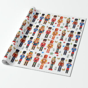 holiday cute Nutcracker pattern Wrapping Paper