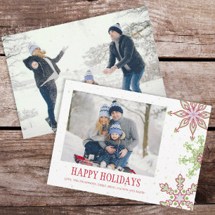 Holiday Cute Snowflake Whimsical Colourful 2 Photo