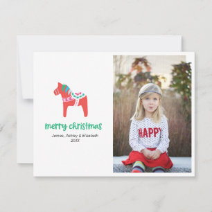 Holiday Dala Horse Christmas Photo