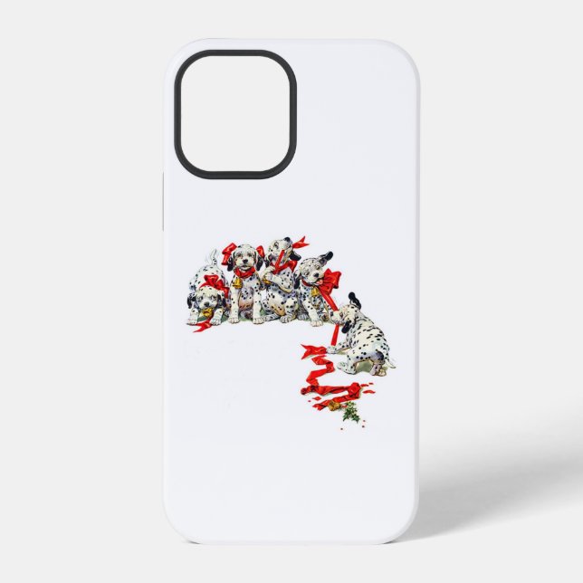 Holiday Dalmatian Pups Case-Mate iPhone Case (Back)
