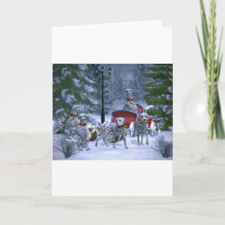 Holiday Dalmatians Card