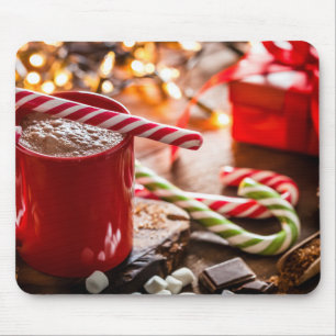 Holiday December 25th White House Christmas Lights Mouse Mat
