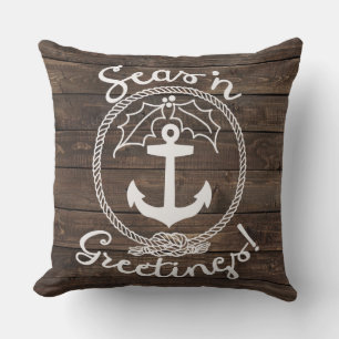 Holiday Decor   Seas 'n Greetings Cushion
