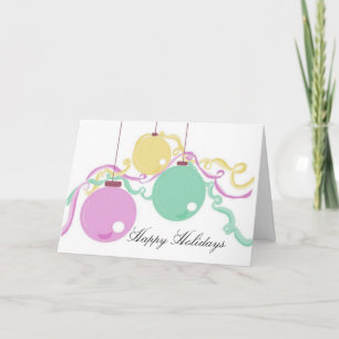 Holiday Decorations Card