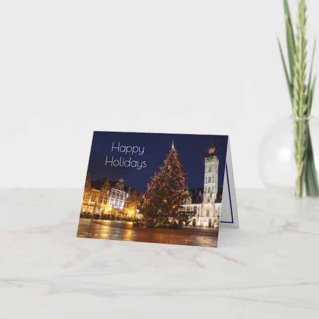 Holiday Decorations, Dendermonde, Belgium Card (Front)