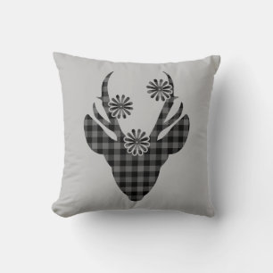 Holiday Deer Throw Pillow