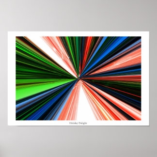 Holiday Delight - Digital Abstract Art Poster