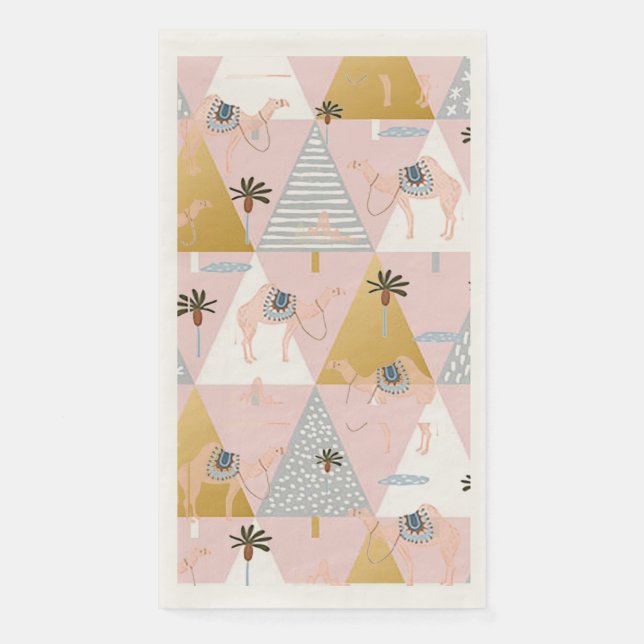 Holiday Desert Paper Guest Towel Napkin (Front)