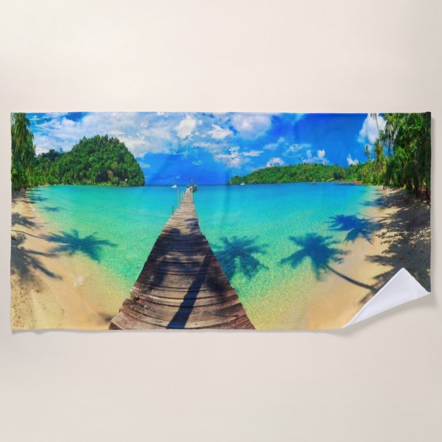 Holiday destination beach towel (Front)