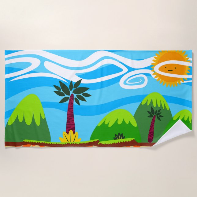 Holiday destination beach towel (Front)