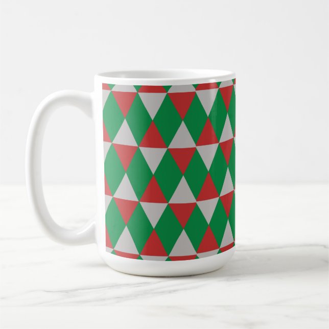 Holiday Diamonds Coffee Mug (Left)