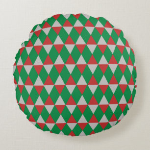 Holiday Diamonds Round Cushion