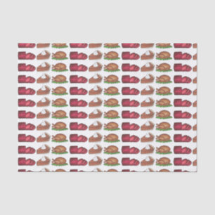 Holiday Dinner Thanksgiving Christmas Pie Turkey Tissue Paper