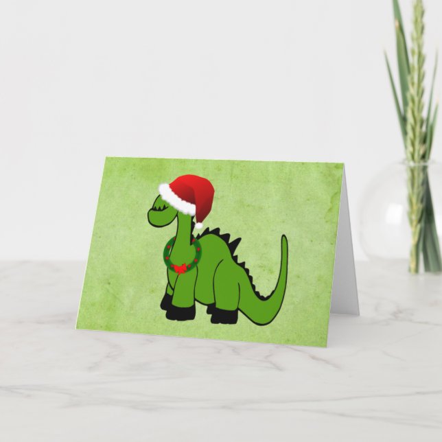 Holiday Dinosaur Card (Front)