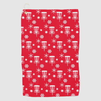 Holiday Disc Golf Towel - Red & White