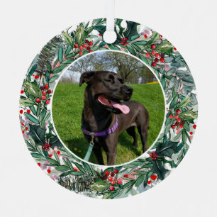 Holiday Dog or Cat 1 Photo Pet Metal Tree Decoration