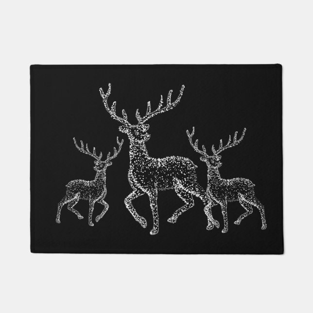 Holiday Doormat-Deer Doormat (Front)