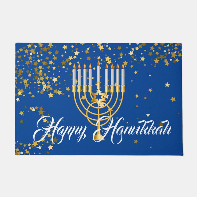 Holiday Doormat-Happy Hanukkah Doormat (Front)