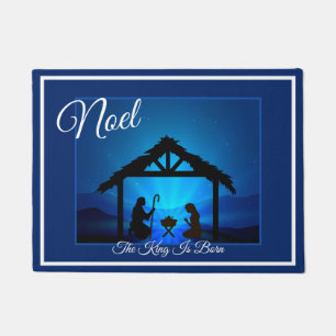 Holiday Doormat-Noel Manger Scene  Doormat