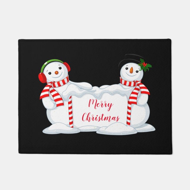 Holiday Doormat-Snowman Doormat (Front)