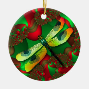Holiday Dragonfly Ornament