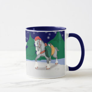 Holiday Draught   Horses Mug