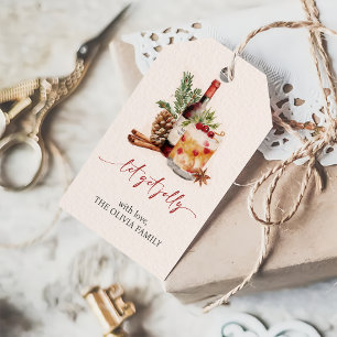 Holiday Drink Christmas Gift Tags