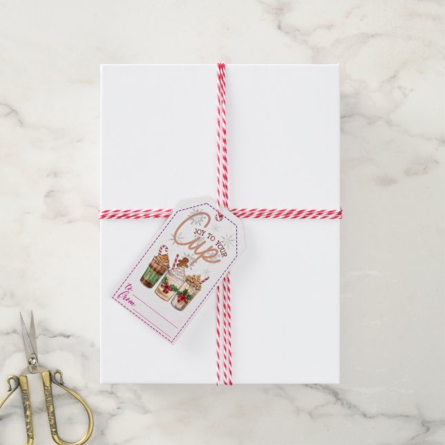 Holiday drink gift tags (With Twine)