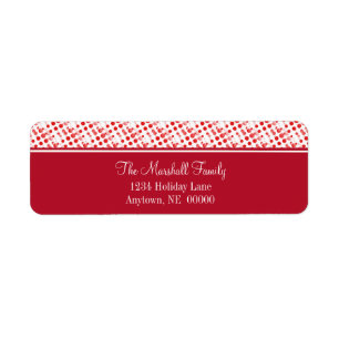 Holiday Effervescence Return Address Labels, Red