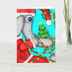 Holiday Elephant Card