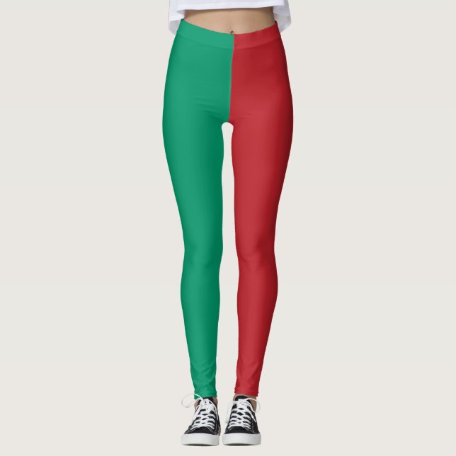 Holiday-elf-costume, elf costume women's leggings (Front)