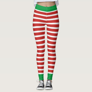 Holiday Elf Leggings Christmas Elf Costume Pants