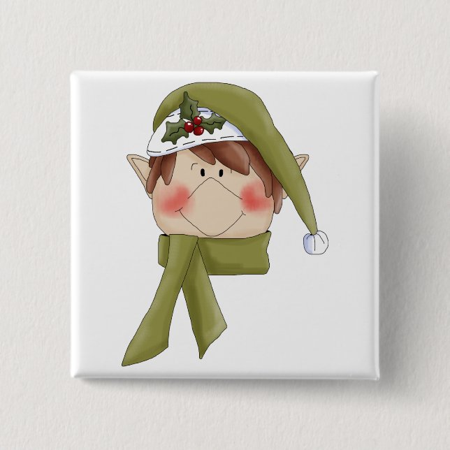 Holiday Elf T-shirts and Gifts 15 Cm Square Badge (Front)
