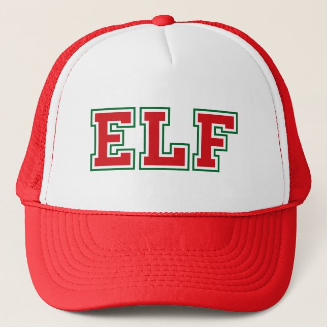 Holiday Elf Trucker Hat (Front)