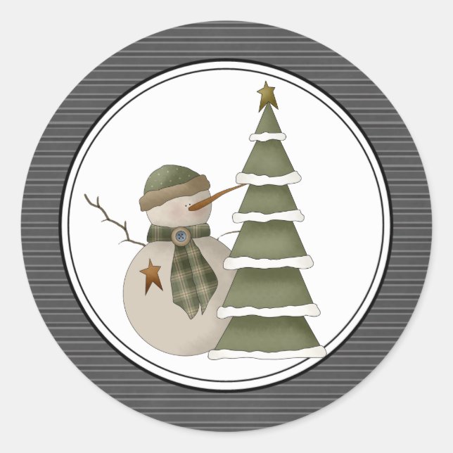 Holiday Envelope Seals Stickers (Front)