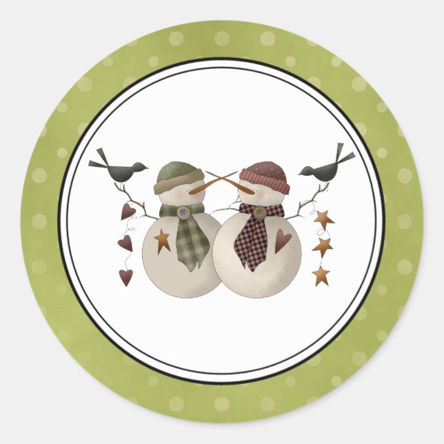 Holiday Envelope Seals Stickers (Front)