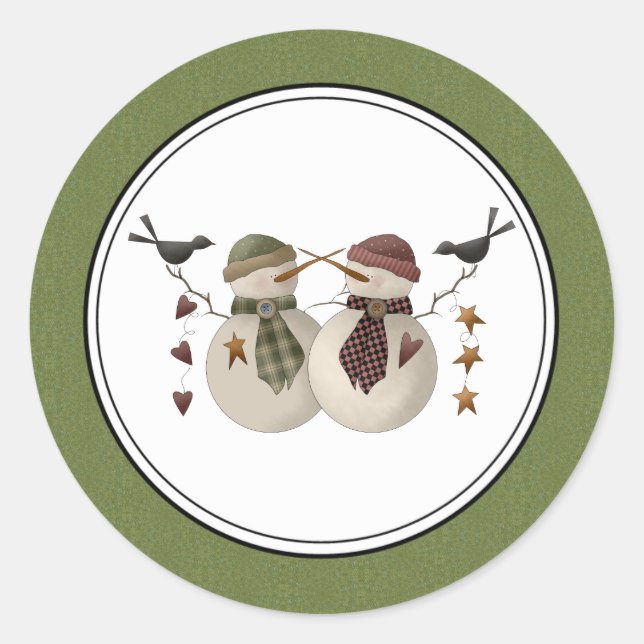 Holiday Envelope Seals Stickers (Front)