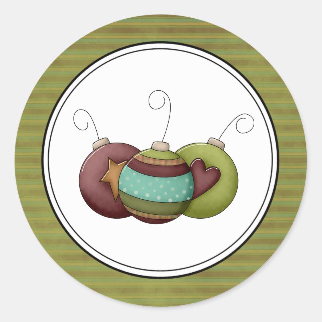 Holiday Envelope Seals Stickers (Front)