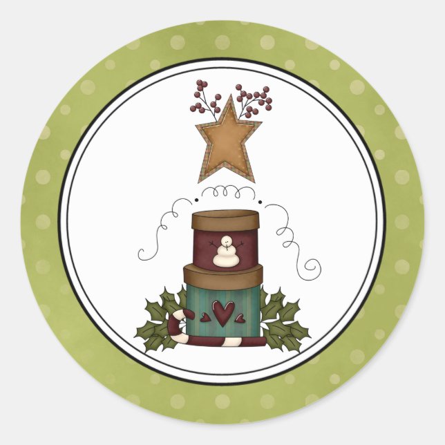 Holiday Envelope Seals Stickers (Front)