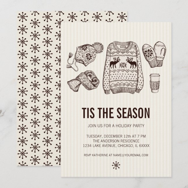 Holiday Essentials Holiday Party Invitation (Front/Back)