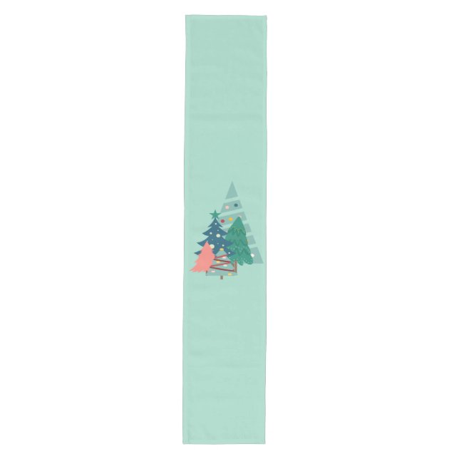 Holiday Evergreens Design Medium Table Runner (Front)