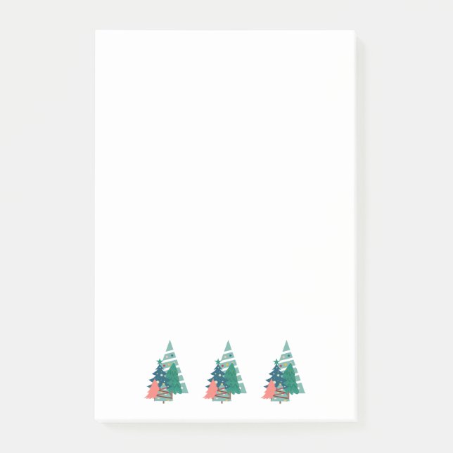 Holiday Evergreens Design Post-it Notes (Front)